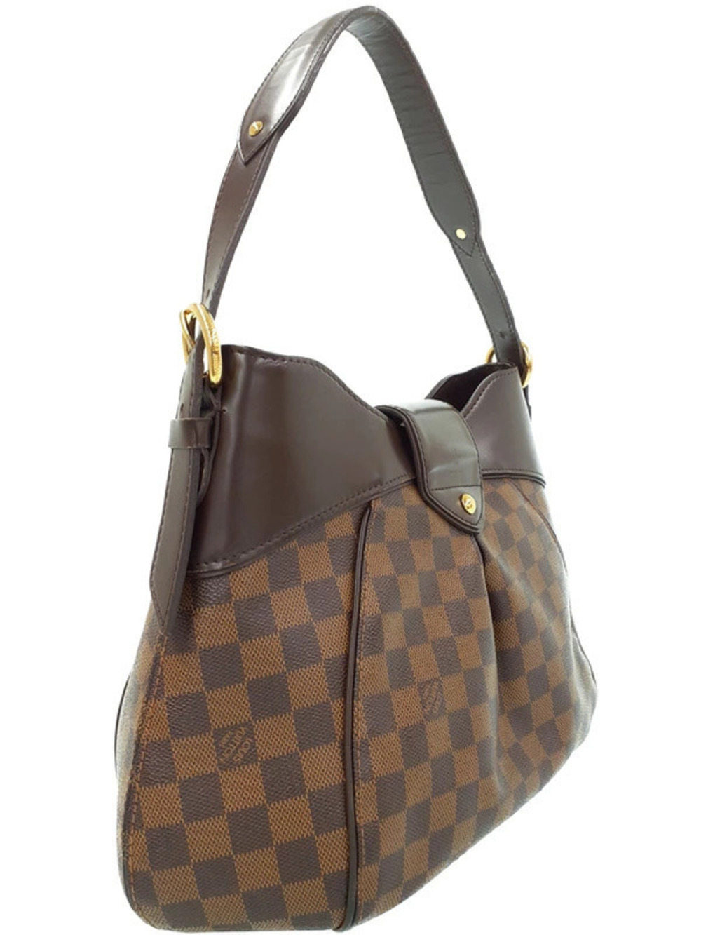 Louis Vuitton Shoulder Bag Damier Sistina Brown